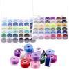 Swpeet 72Pz 72 Colori Poliestere Prewound Bobbins Set da Cucire con Bobina Box, Filo da Cucire Bobine, Bobine Pre-Wound Compatibile con Brother/Babylock/Janome/Elna/Singer Macchina da Ricamo, Taglia A