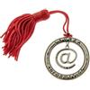 Formoso Bomboniera Decorazione Ciondolo Cerchio in Metallo Zama Argentata Laurea INFORMATICA D 4 Cm Confezione 12 pz Art 12A059