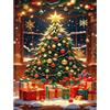 Bowetile Diamond Painting Kit Completo Alberi di Natale, Pittura 5D Diamante Alberi di Natale Fai da Te per Adulti , Principianti con Strass Ricamo a Punto Croce, Decorazione Casa e Pareti 30x40 cm