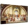Grafic Quadro Moderno Scuola di Atene Raffaello - School of Athens Quadro stampa su tela canvas con o senza telaio (QUADRO CON TELAIO IN LEGNO, CM 90X60)