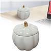 Generic Candela a forma di zucca con barattolo di zucca in ceramica, candele autunnali profumate per il Ringraziamento autunnale, centrotavola, decorazione per Halloween, fattoria, casa, decorazione Lluminate