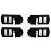 LEOFLA 4 X Lampione Stradale A Led 60W Con Pannello Solare Crepuscolare E Telecomando