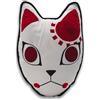 ABYSTYLE Demon Slayer Warding Mask Cuscino decorativo 38,9 x 28 cm bianco e rosso Anime Manga Home & Room Decor Merch Gift