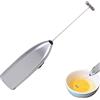 Xujuika Montalatte Elettrico Montalatte Portatile A Frusta, Montalatte Manuale, Montalatte Palmare, Mixer per Drink A Batterie per caffè, Latte, Cappuccino, Cioccolata Calda (Senza Batteria)