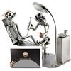 Steelman24 I Omini di Viti Ortopedico con Portabiglietti da Visita I Idee Regalo Originale I Soprammobili in Metallo I Modellino
