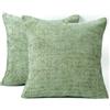 vicihoho Federa per cuscino, 40 x 40 cm, set di 2 cuscini decorativi in | Federa per cuscino decorativo, cuscino da giardino, cuscino da divano, 100% ciniglia, 400 g/m², trama fitta, morbida al tatto