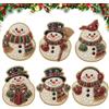 Hnsphui Calamite Natalizie per Frigo 6 Pezzi Albero Lucido Paillettes Diamante Neve | Magneti da Frigo per Cucina Camera Ufficio Aula Armadietto Lavagna Regalo Compleanno Capodanno Fatato