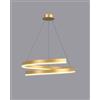 XIANHE LED Lampadario a Sospensione 56W Lampada da Tavolo da Pranzo Dimmerabile con Telecomando, 50CM sala da pranzo Moderna Rotondo Cucina Lampada a Sospensione Altezza Regolabile per Soggiorno(Gold)