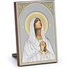 NKlaus Icona Deva Maria legno 6x8,5cm stampa d'arte cristiana con impressioni in oro 11076