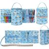 Generic Organizer per kit da cucito, borsa portatile per riporre filati con api, progetti all'uncinetto può contenere gomitoli di filato