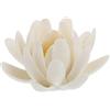 Artibetter Lotus - Porta incenso a forma di fiore di loto, in ceramica, per yoga, casa, ufficio, meditazione, bianco