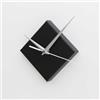 KalaMitica - Orologio Magnetico Quadrato, Nero Opaco - Per Lavagna Magnetica da Parete e Superfici in Acciaio Ferritico, Design Moderno - 10 x 10 x 3,5 cm