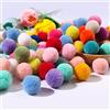 Duories Pompon per fai da te, 50 pezzi, 20 mm, palline colorate in cashmere per artigianato, decorazione da tavola, Pasqua, Natale