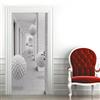 Generic Adesivi per Porte Spazio bianco Manifesto per porta PVC Impermeabile Autoadesivo, Adatto per uso interno ed esterno 80 x 210 cm