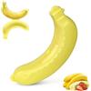 Beufee Contenitore per Banana, Custodia Protettiva per Banana Carina Scatola Portafrutta per Pranzo, Gadget da Cucina(Giallo)