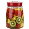 SZKKQKJ Contenitore Kimchi, vetro da fermentazione con doppia valvola di sfiato, bicchieri per fermentazione, coperchio airlock, cetriolo, set di produzione, per kefir, crauti e kimchi, crauti, met