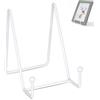 VALICLUD Plate Stand - Cavalletto decorativo in ferro, supporto per piatti | Stabile struttura triangolare, supporto per piatti multifunzione e di colore bianco, per grandi piatti e feste di nozze