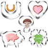 Augesak 5 Pezzi Stampini per Biscotti a Forma di Maialino, Set di Formine per Biscotti Animali, Stampi Biscotti per Acciaio Inossidabile, Tagliabiscotti Pasticceria Maialino per Decorazioni in Fondente