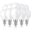 Hellum 10 lampadine LED goccia E14 2,2W sostituisce 25W vetro opaco | Lampadina goccia luce calda 250lm, 2700K, E14, filamento LED, sostituisce 25W Incandescenza 208207
