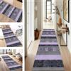 SUCERU Tappeto Cucina Moderno Antiscivolo 90X250CM Grigio Viola Nero Blu Tappeto Bagno Lavabile Tappeti Runner Ingresso Interno Tappeto Passatoia per Salotto Corridoio Camera da Letto Soggiorno Lavanderia