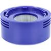 vhbw filtro compatibile con Dyson V8 Animal+, V8 Animal Exclusive, V8 Animal, V8 Absolute Pro aspirapolvere - filtro HEPA post-motore bianco/lilla
