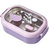 Tufgo Contenitore per il pranzo isolato in acciaio inox da 1000 ml, con sezioni interne per pendolari e impiegati quotidiani (viola)