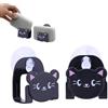 Cyrank Porta Spugne per Lavello Cucina, 2 Pezzi Porta Spugne per Rubinetti a Forma Di Gatto Carino Nessuna Foratura Ventosa Organizer Cestino per Spugne Saponi Pennello
