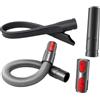 XQDNLN 4 Pezzi Ricambi Aspirapolvere per Dyson V15 V11 V10 V8 V7, Accessori con Tubo di Prolunga Estensibile, Beccuccio Flessibile, Blocco Interruttore e Adattatore, per Pulizia Angoli e Spazi Vuoti