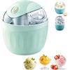 KQUBIVZ mini gelatiera portatile,gelatiera monoporzione,mini ice cream maker (B) | mini gelatiera autorefrigerante,mini macchina del gelato,per una porzione singola di gelato,yogurt congelato per cucina