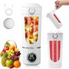 Sifxouped Frullatore portatile da 700 ml, USB con display digitale e doppio coperchio | Shaker elettrico con bottiglia per frullati, per alimenti per bambini, succo e frappè, ideale per viaggi e in viaggio