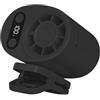 Generic Ventilatore a Clip Portatile Display Digitale 100 Velocità Ricaricabile USB | Ventola Mini a Mani Libere Per Cintura Cinturino Camicia Tavolo Interno Esterno Ufficio Casa Scuola Pendolarismo