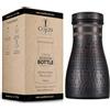 COP29 ESSENCE OF LIFE Cop29 - Borraccia fatta a mano Dolny in rame martellato anticato, per camera da letto, brocca con coperchio, caraffa per acqua da comodino (uso interno con coperchio allentato) - 1000 ml/34 oz