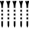 Zivisk Tee Golf Legno 70mm, 100 Pezzida Tee da Golf in bambù (Nero)