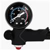 Helilyco Lega di alluminio per pompa ammortizzatore bici 300 PSI con manometro forcella ammortizzatore posteriore pneumatico per doppia valvola AV/PV, pulsante di sfiato aria, nero