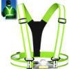 Samlior Lampada Running Pectorale, 7+3 modalità Lampada Corsa a Piede con Fascio Regolabile, 360° Gilet Riflettente Running, Impermeabile IPX4 Lampada Pectorale per Passeggiata Ciclismo Jogging