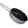 Boundless Voyage Ti2062C Ti2062C - Padella in titanio con manico pieghevole ultraleggero per campeggio, picnic e barbecue