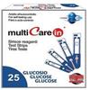 BIOCHEMICAL SYSTEM INTERN. SPA Biochemical System Intern. Strisce Misurazione Glicemia Multicare In Glucosio Elettrodo 25 Pezzi