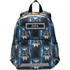 RPLIFE Zaino personalizzato per ragazzi con nome personalizzato, zaino per moto, Faccia di lupo, Medium, Zaini Carino
