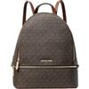 Michael Kors Rhea Medium Signature Logo Backpack Brown