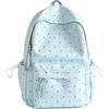 Generic Polka Dot Backpack,Lightweight Foldable Polka Dot Backpack，Blue | Fashion Nylon Large Capacity Polka Dot Bookbag,Women Cute Backpack,Gift for Ladies,Casual Travel Daypack