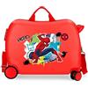 Marvel Disney Joumma Bags, Marvel Spiderman Urban, valigia da cabina, valigia per bambini, In ABS, materiale unico, Quattro ruote doppie girevoli multidirezionali, Chiusura a combinazione laterale.