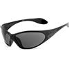 King Kerosin KK405 Occhiali da sole (Black,One Size)