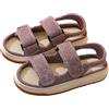 Generic Pantofole da Interno Uomo Donna con Regolabili Punta Aperta Antiscivolo Leggere e Traspiranti Comode Sandali per Camera da Letto