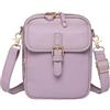 Rxgiasup Borsa a tracolla anti-furto, leggera, in pelle PU, design vintage, scomparti per carte di credito, con cinturino regolabile, anti-furto