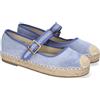 shoes&blues.es Espadrillas Ballerine da Donna in Juta, Design Moderno con Punta Ricamata e Chiusura con Fibbia per Una Calzata Comoda, Ideali per la Primavera-Estate.