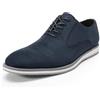 Allthemen Scarpe Stringate Uomo Eleganti Oxford Vintage Camoscio Casual Derby Basse da Lavoro