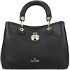 Braccialini Beth Jewels Borsa a mano di grandi dimensioni in colore biscotto, con doppi manici e tracolla logata removibile e regolabile per una doppia portabilità. All'interno, una pochette