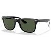 Ray-Ban Occhiali da Sole WAYFARER LITEFORCE RB 4195 Black/G- Classic Green 52/20/150 unisex