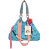 Fritzi aus Preussen Fritzi x Frida Kahlo Izzy Limited Denim borsa shopper donna canvas a spalla capiente con bottone a pressione uso quotidiano tempo libero lavoro 29 x 42 x 15 cm - Rosa, Viola, Verde, Arancione, Blu