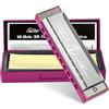 Eastar Major Blues Diatonic Harmonica, 10 fori Armonica di C chiave per bambini, adulti, studenti, con custodia rigida e tela, Rosa